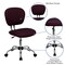 Emma and Oliver Mid-Back Mesh Padded Swivel Task Office Chair with Chrome Base
